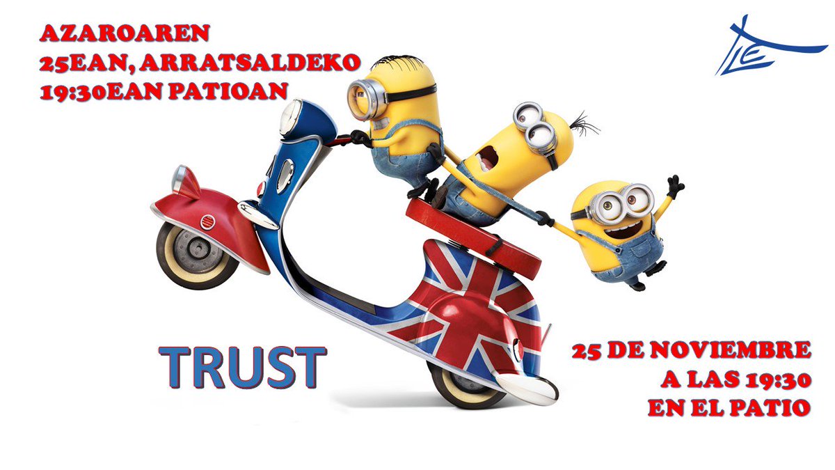 T_L_Egibide's tweet photo. ¡No paramos! #TLRules vuelve con unas ganas locas de pasarlo bien. ¡Os estamos esperando! https://t.co/669gbNiRVC