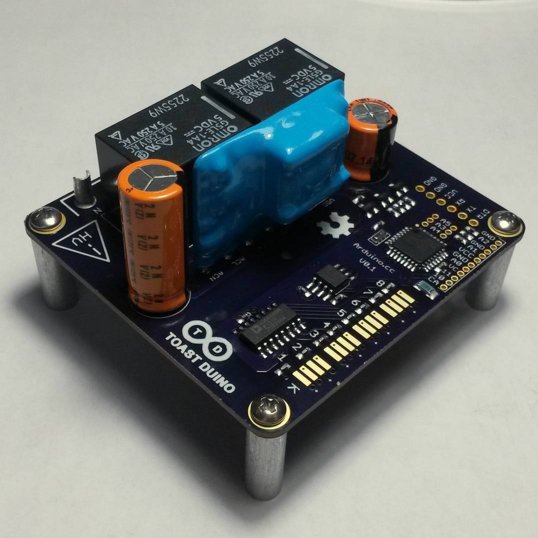 hackadayio's tweet photo. Founder of @TEMProducts really likes toast -- check out Toast Duino on #HackadayIO: https://t.co/8pzv8BU0ZS #Arduino https://t.co/KgNS9QqOJ1