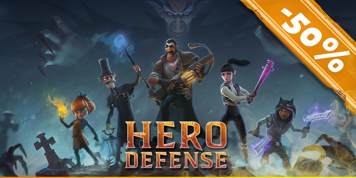 Hero_Defense's tweet photo. We are part of @steam_games Autumn #Sale ! Get Hero Defense -50%. 
#SteamSale #IndieDev https://t.co/kH2arB4jjM