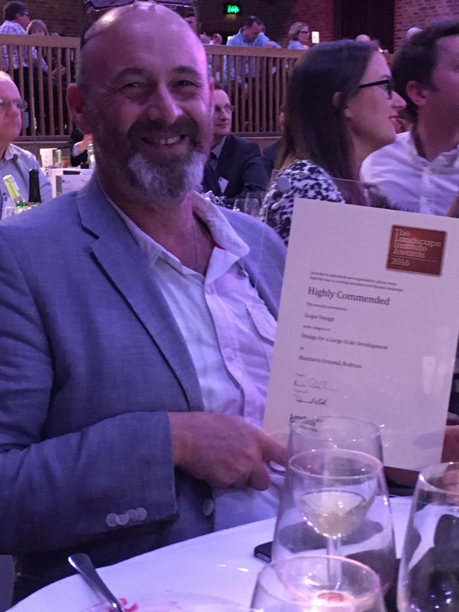 ScapeDA's tweet photo. Congrats to all at #LIAwards2016. Delighted with Highly Commended for Mandarin Oriental Bodrum for Large Scale Development! @talklandscape https://t.co/uRX93aAIqx