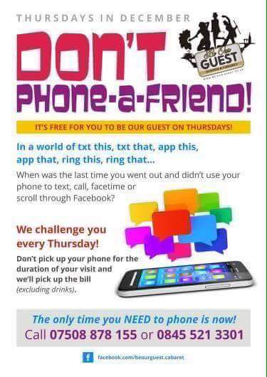 beourguest_cab's tweet photo. Think you can take on our challenge? Dont pick up the phone, Be Our Guest! #challenge #phone https://t.co/SwgQtBY26I
