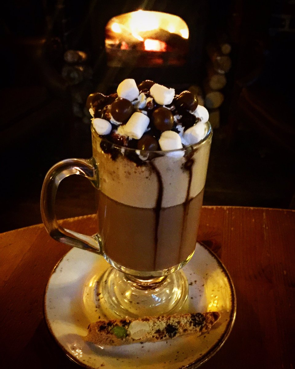 Luxury #hotchocolate at The Wheelwrights! Freshly whipped cream, chocolate malt balls and oodles of chocolate sauce. Perfect #winterwarmer