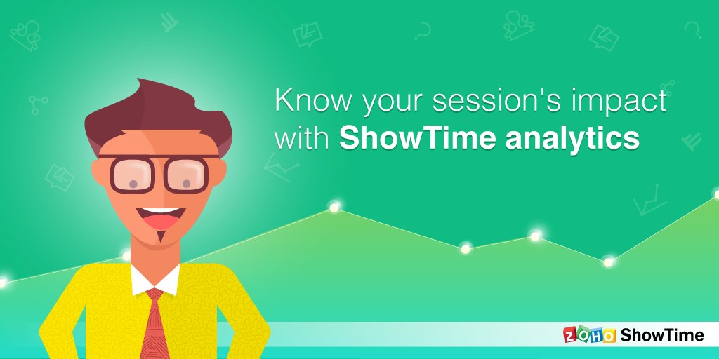 Zoho's tweet photo. Zoho ShowTime Analytics - Derive credible insights to enhance your training 
https://t.co/kjSIQIM5x8  #ZohoShowTime #engagementanalytics https://t.co/YDtBib8iNe