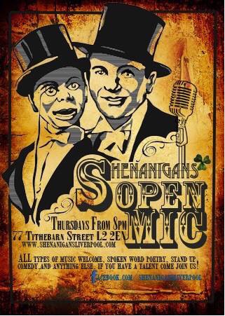 ShenanigansLiv's tweet photo. Shenanigans Open Mic with Connie Kingston again from 8pm tonight. Come in and share your talent #openmicliverpool https://t.co/gCHKqgIm2x