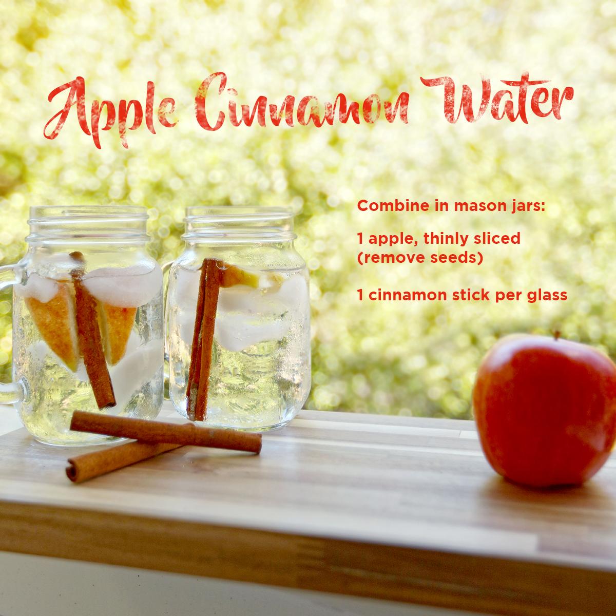 EveryDropWater's tweet image. Enjoy clean, crisp hints of Fall in every glass with apple and cinnamon infused water this #Thanksgiving.