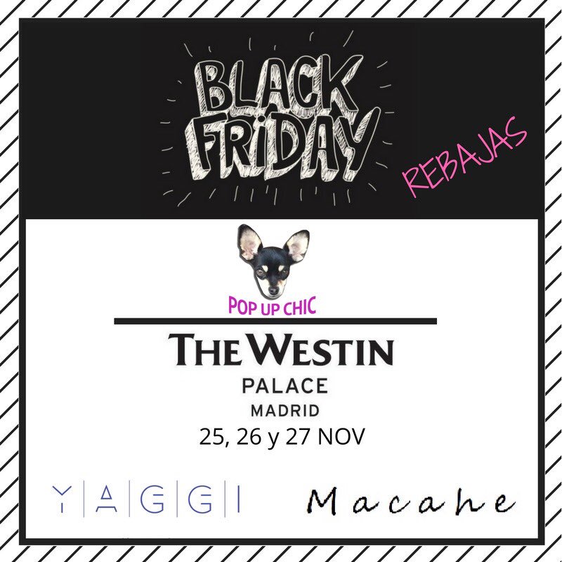 Desde mañana hasta el domingo  <a href="/Macahe_Tocados/">Macahe</a> en el @Westin_Palace Apúntate al #blackfriday con productos hechos a mano.