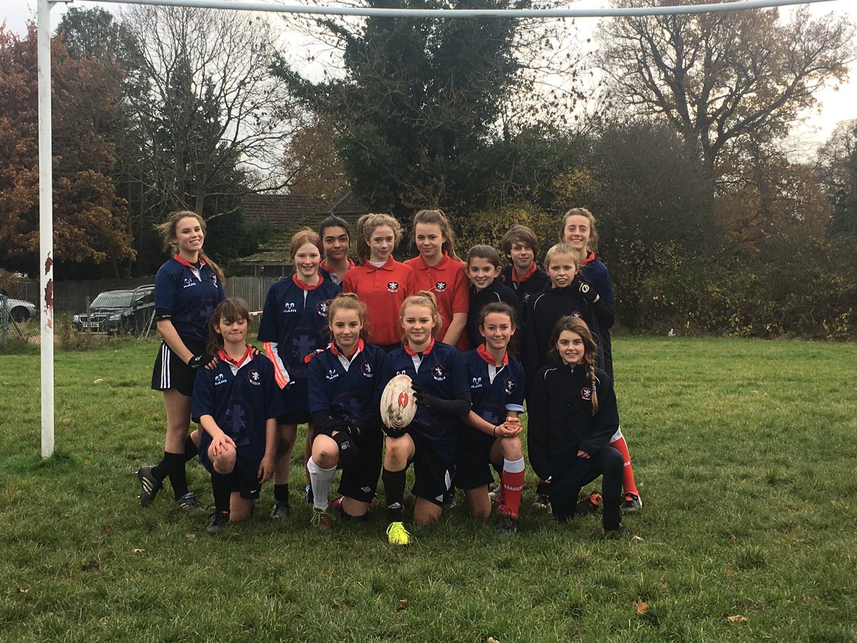 U13 Girls Rugby Win the local schools Surrey Festival at Chobham RFU!