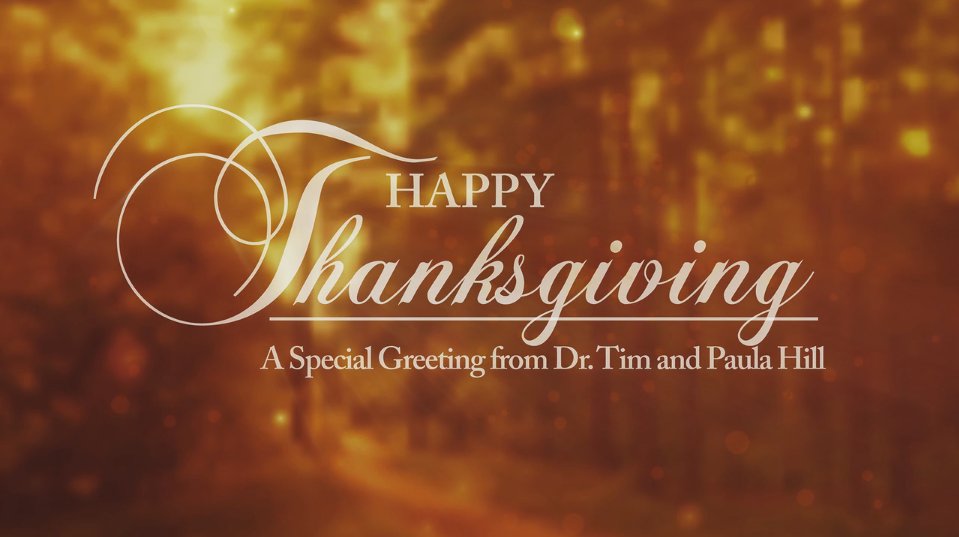 COGHQ's tweet photo. Video: A Thanksgiving Greeting from Dr. Tim and Paula Hill >> https://t.co/vrNL0PaNOw https://t.co/R7XF5nQZwL