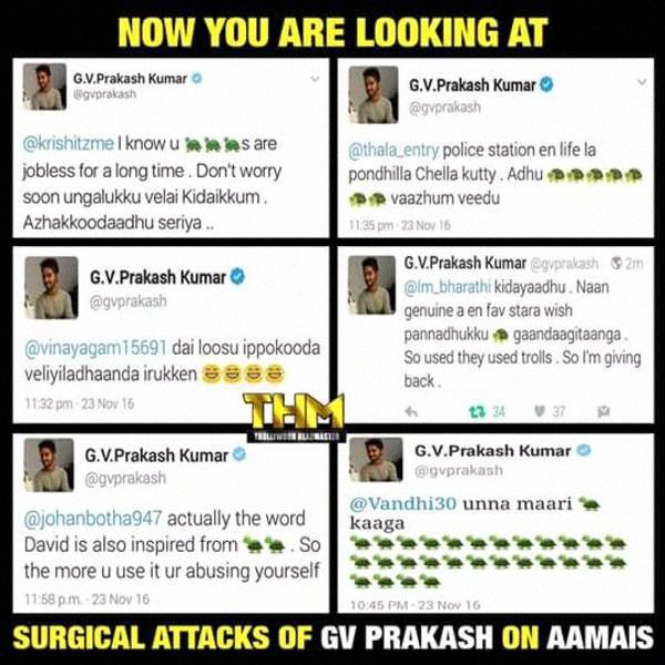 pradeep_3ss's tweet photo. @gvprakash 
Kik💑 rockzz in "THEATER"
Aamai 🐢🐢attack rockzz in "TWITTER" 
Enna pangu😂😂 therika vidalaama😜😜
@Mangathadaww @avadhaar https://t.co/TDGUqsfdM8