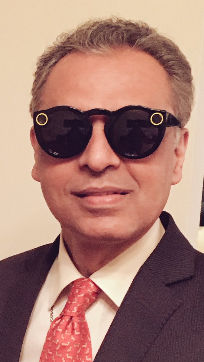 Syed Akbaruddin (@akbaruddinindia) on Twitter photo Diplomats also need to constantly update technological toolkit.
Checking out utility of <a href="/TheSnapSpecs/">Snapchat Spectacles</a> Diplomats also need to constantly update technological toolkit.
Checking out utility of <a href="/TheSnapSpecs/">Snapchat Spectacles</a>
