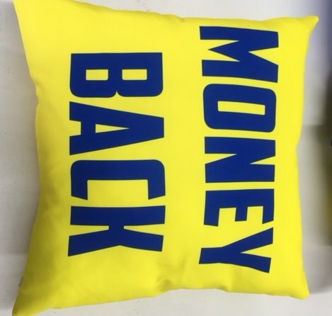 HTSPrint's tweet image. Branded cushions for ITV show Martin Lewis money saving expert htsprint.co.uk #brandedcushions