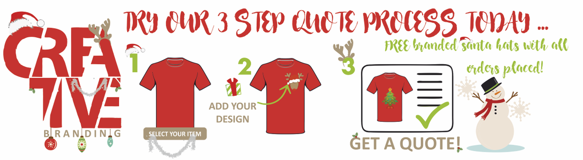 Have you tried our online shop? Take a look at cr8tivebranding.yourwebshop.com! Grab your branded Santa hats too this Christmas!