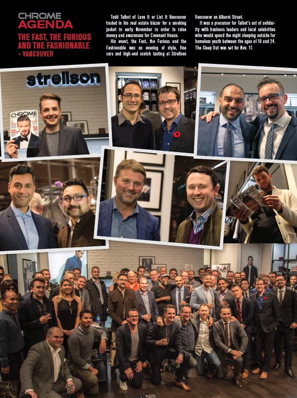 PromotionPeople's tweet photo. Oh what a night!! @toddtalbot hosts an evening @StrellsonCan #Vancouver to support @CovenantHouseBC featured in #ChromeMagazine https://t.co/5pc6gIeOQV