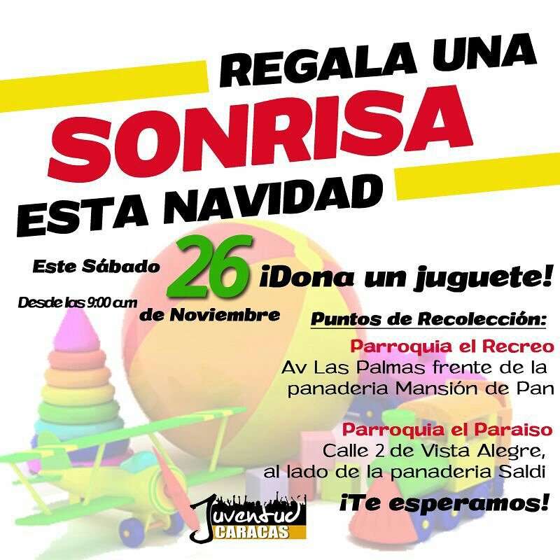 alejandrosan50's tweet photo. Por la solidaridad que nunca debe faltar en nuestra Venezuela DONA UN JUGUETE. https://t.co/IA2mFo78qX