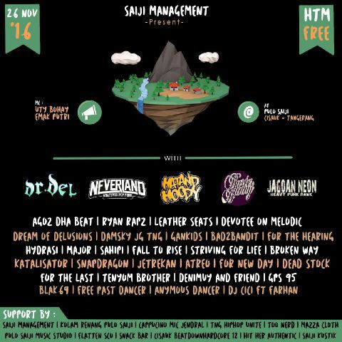 #SaveYourDate
26 Nov kita main di Pulo Saiji Serpong Garden, kita malam mingguan disanaa. Yowww 🙌