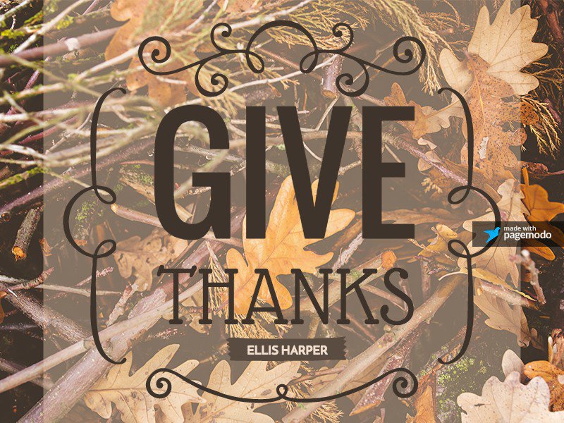 EllisHarper's tweet photo. Happy Thanksgiving from us! https://t.co/4JTcHLQFSI