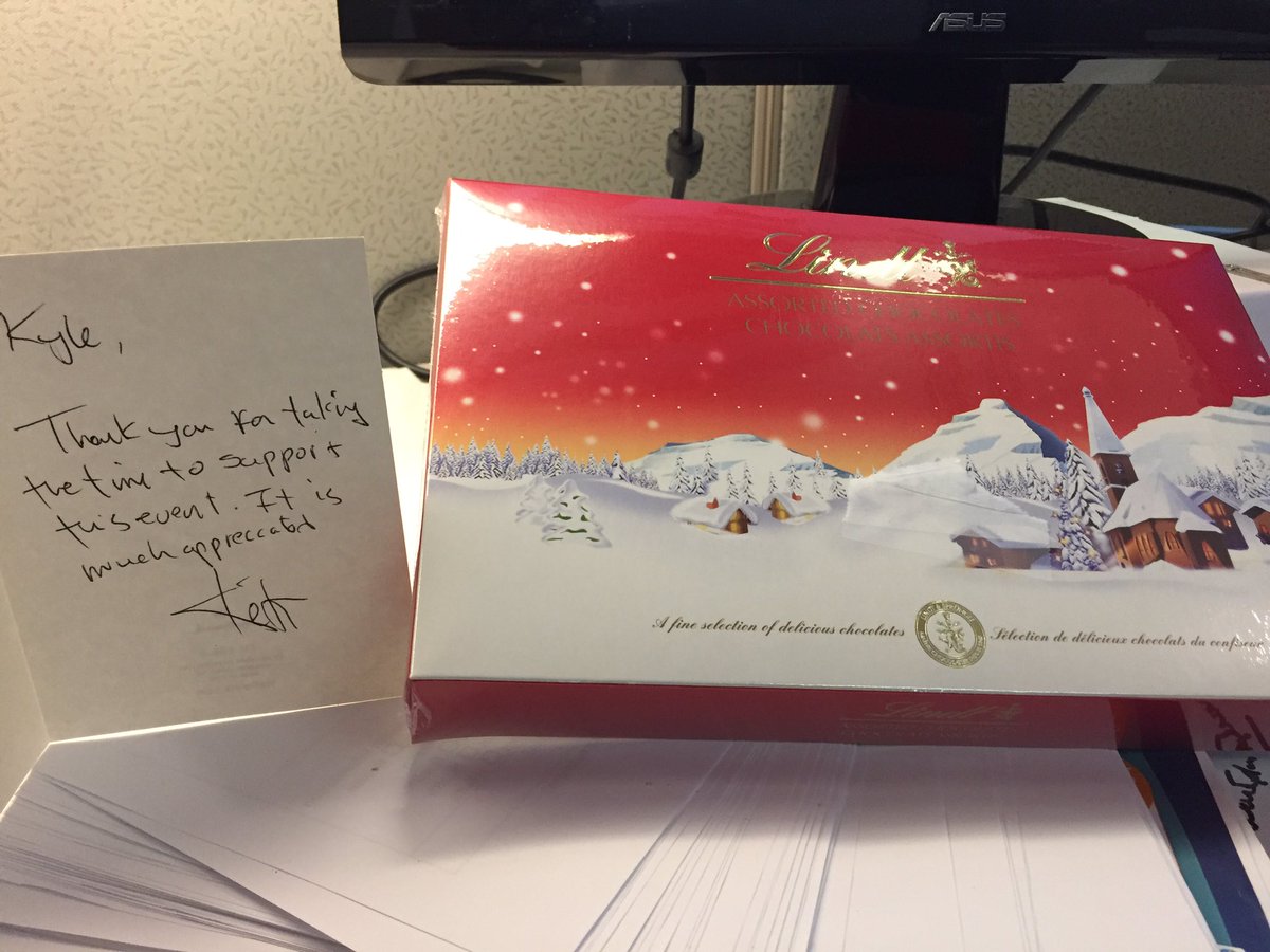 Boldlyliveonce's tweet photo. Thanks to @KeithEgli and his amazing staff for dropping off some holiday treats @NROCRC. Just don't tell my wife... #ottawa https://t.co/9VX2MLvDxU