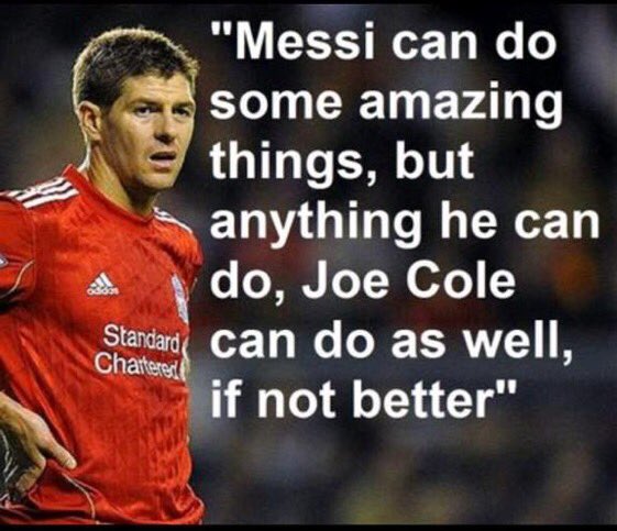 BeWarmers's tweet photo. Easily our favourite Steven Gerrard quote. https://t.co/7p9s9wHt3I