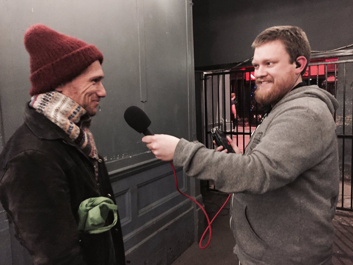 tropicislandpop's tweet image. David getting interviewed on the @TheProcCast! Going on stage very soon at @bodeganotts!