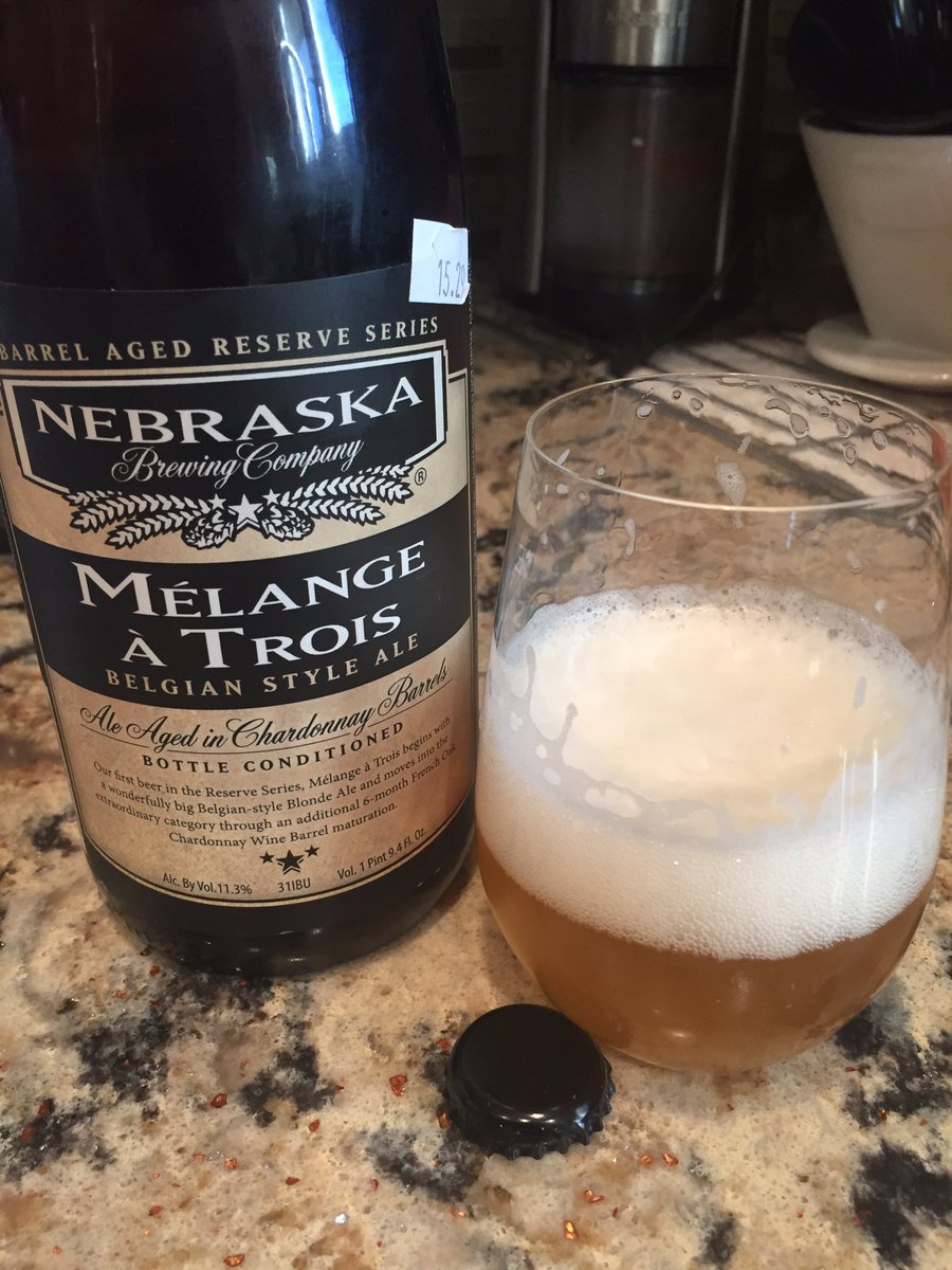 Happy Thanksgiving from the midwest! <a href="/NEBrewingCo/">Nebraska Brewing Co</a> Melange A Trois #barrelaged #CraftBeer