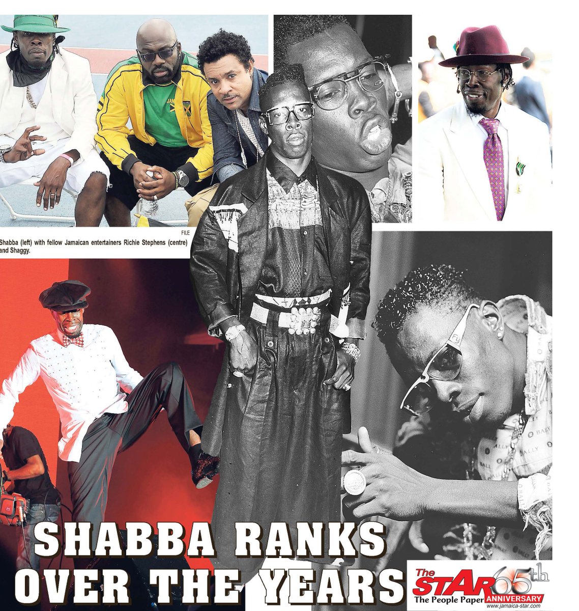 jamaicastar's tweet photo. #STAR65 Rexton Rawlston Fernando Gordon aka Shabba Ranks over the years #ShabbaRanksOD https://t.co/mq6RLQm696