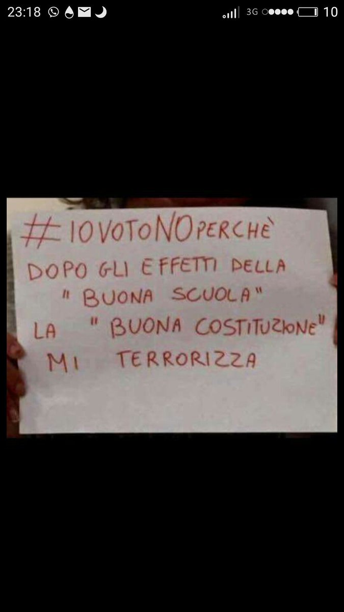 RoccoMarino86's tweet photo. I docenti #VotaNo @RosaClarice80 @silviachimienti @masciameleo @matteorenzi @SteGiannini @MidaPrecari @orizzontescuola #IoVotoNO https://t.co/kTRwn47fJW
