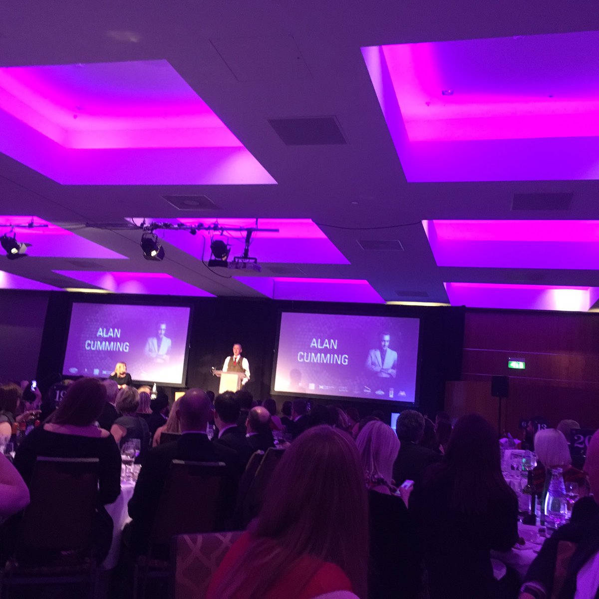 theluxteam's tweet photo. Super excited to hear from @Alancumming in conversation at #standydinner @MarketingSocSco https://t.co/pP4HxRUrM8