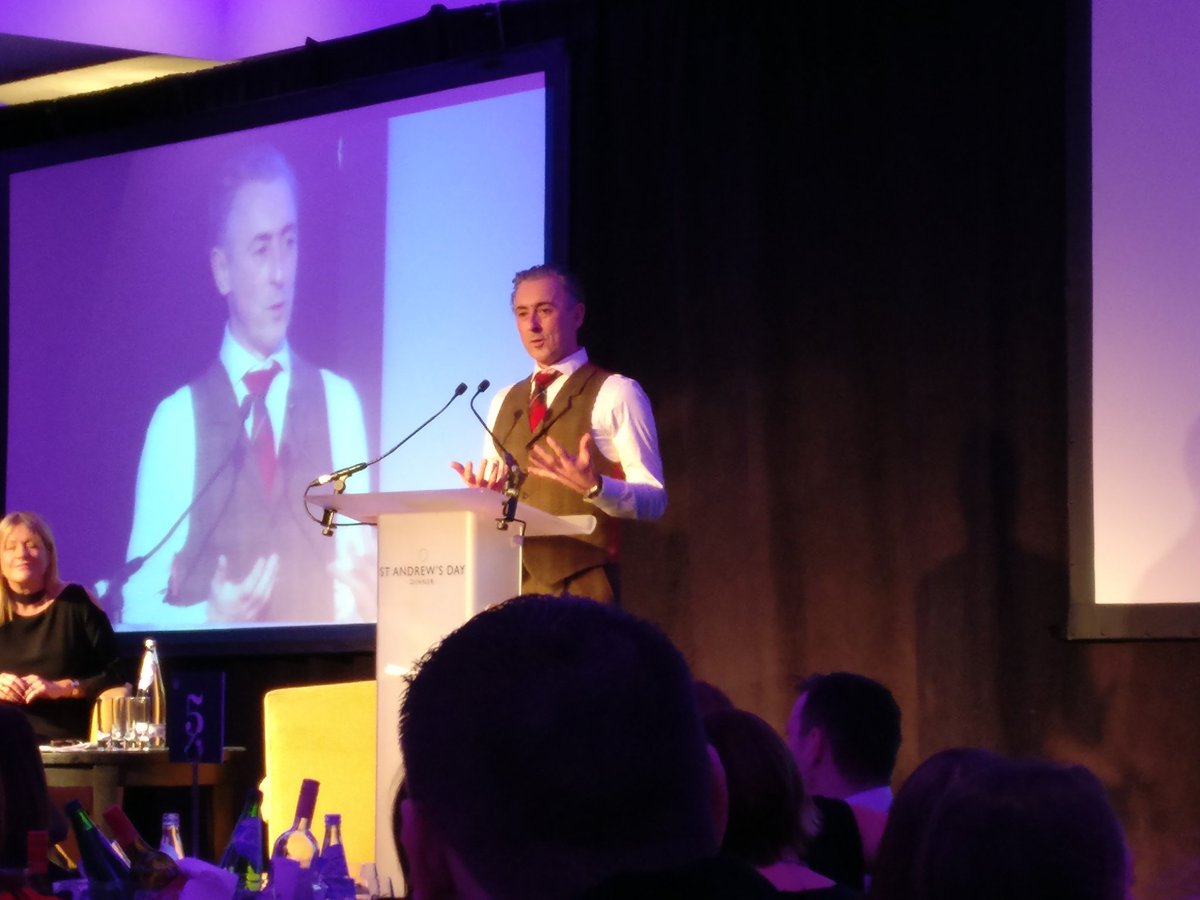 Glasgow_Chamber's tweet photo. We are all just: "Telling stories in a honest, authentic and open way" - @Alancumming, keynote at @MarketingSocSco #standydinner https://t.co/A7Z2aE7uHw