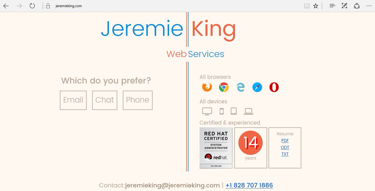 Has anyone else built their website with Jeremie King in Asheville? Just started it looks amazing! Thank you! jeremieking.com