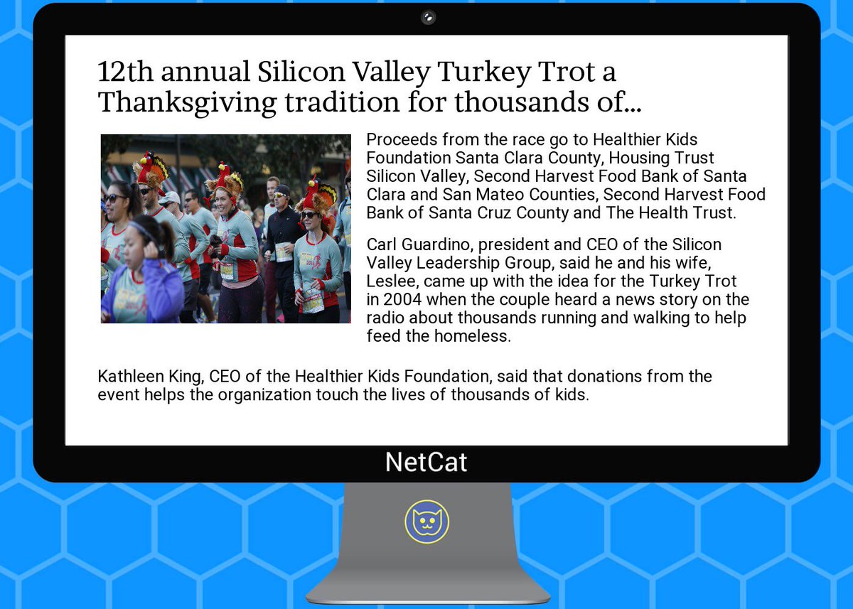 NetCatStartup's tweet image. #startup #summary: 12th annual  #silicon  #valley  #turkey  #trot a  #thanksgiving  #tradition for thou #sands of