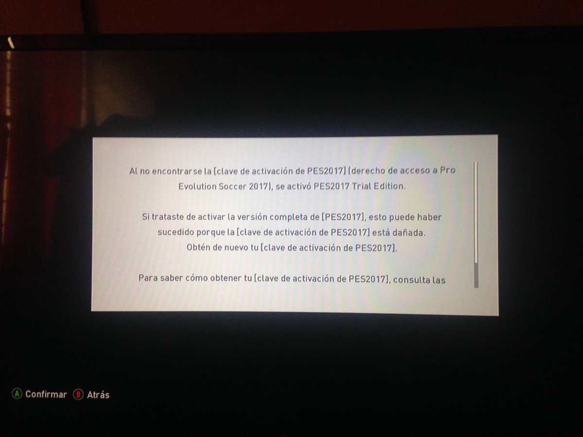 amauri_herbert's tweet photo. @PESlatam @KonamiLatAm descargue la actualización para Xbox one y me aparece esto! Que hago? Lo compre digital de la tienda Xbox! https://t.co/VzoqR4kERT