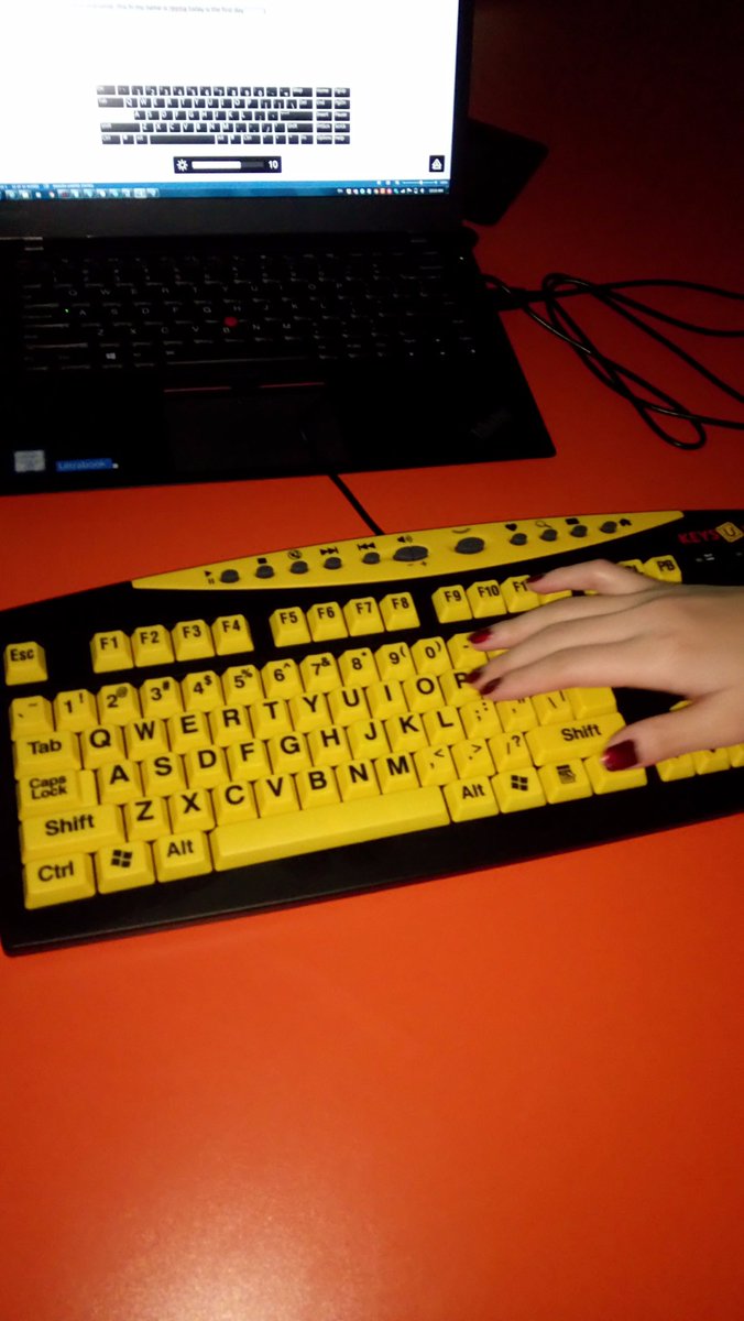 baileydowntonea's tweet photo. some of the wonderful AT tools we explored in class for the visually impaired! #educ25738 #accessibilityforall https://t.co/S6xd1tdYtj