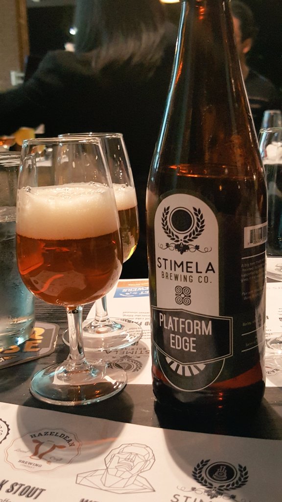 NadiaBarnard1's tweet image. Laaaaaaast one tonight at the @BEERHOUSECen #MeetTheBrewers 
@StimelaBrew IPA #PlatformEdge