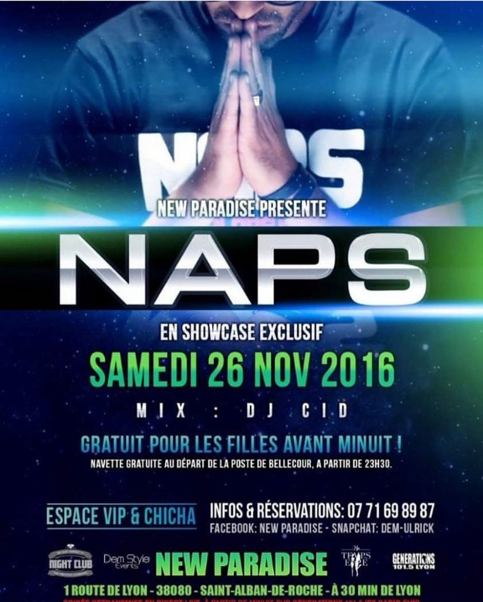 arlabeleknaps's tweet photo. Je vous attend nombreux et nombreuses se week-end 26 novembre pour un show case au New Paradise à 30min de Lyon (saint-alban-de-roches) 🔥 🔥 https://t.co/UIhDWVLIQA