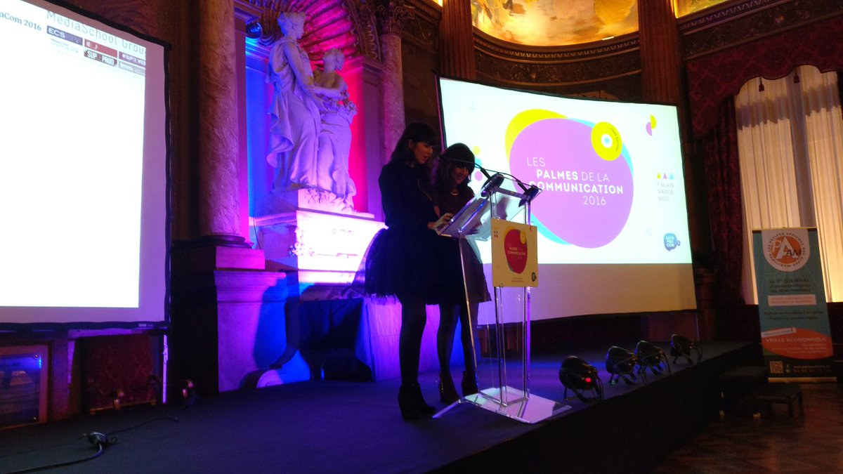 #PalmesDeLaCom #JourJ

<a href="/doromarro/">Dorothée Marro ♡</a> et <a href="/MCziczac/">MC di Martino-Dhoste</a> vont animer la soirée !

#AzurProCom #Nice06