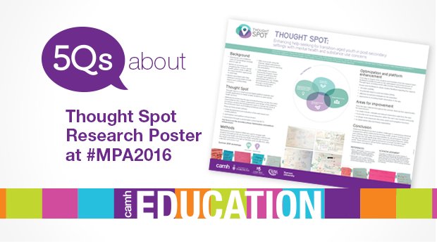 camhEdu's tweet photo. New on the @camhEdu blog: 5Qs on our #ThoughtSpotApp research poster at #MPA2016 https://t.co/byV216yzsn. @MedPsychNews @mythoughtspot ^ah https://t.co/1aeE46OLVQ