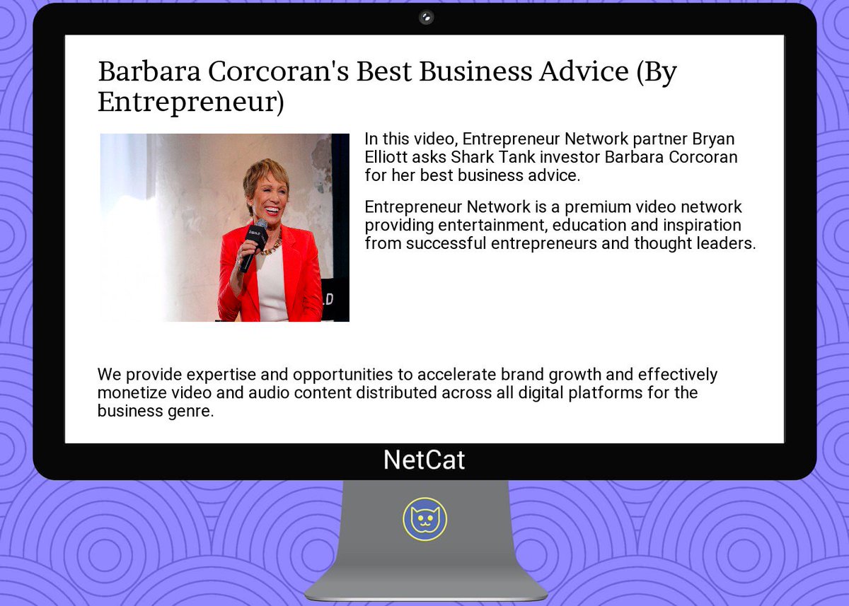 NetCatStartup's tweet image. #startup #summary:  #barbara  #corcoran's best  #business  #advice