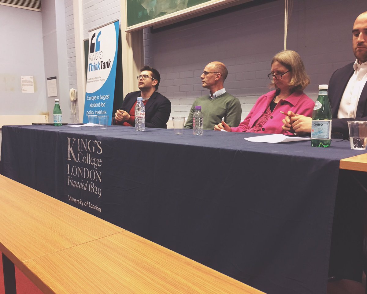 KCLSustainable's tweet photo. .@KingsThinkTank talk: #GreaterLondonAuthority, #FriendsoftheEarth, the #EnvironmentalResearchGroup and Institute for #PublicPolicyResearch https://t.co/X4HZwhTc5G
