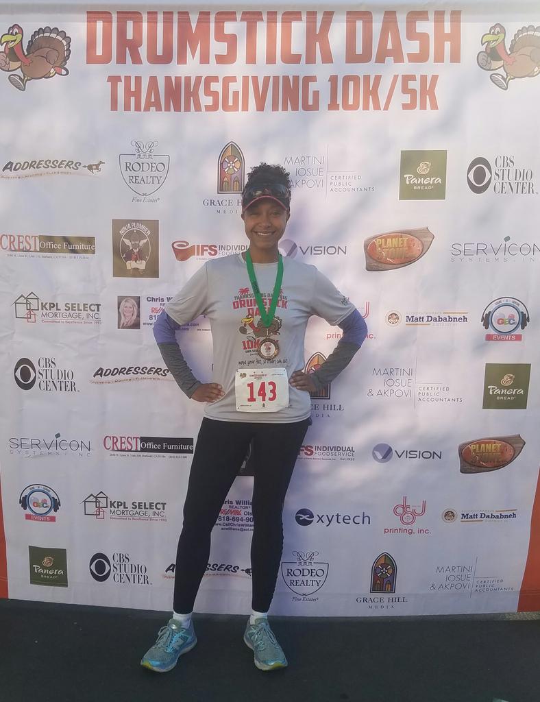 stefaniw20's tweet photo. Got my 10k in, now I'm ready for the Mac-n-cheese! https://t.co/3WNtvzMmku