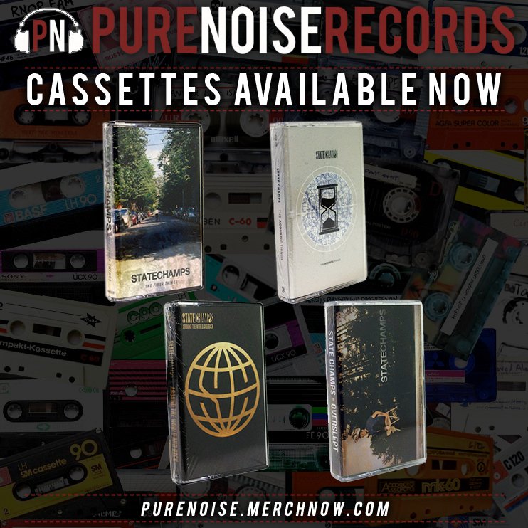 Get our cassettes! Now available at PureNoise.MerchNow.Com