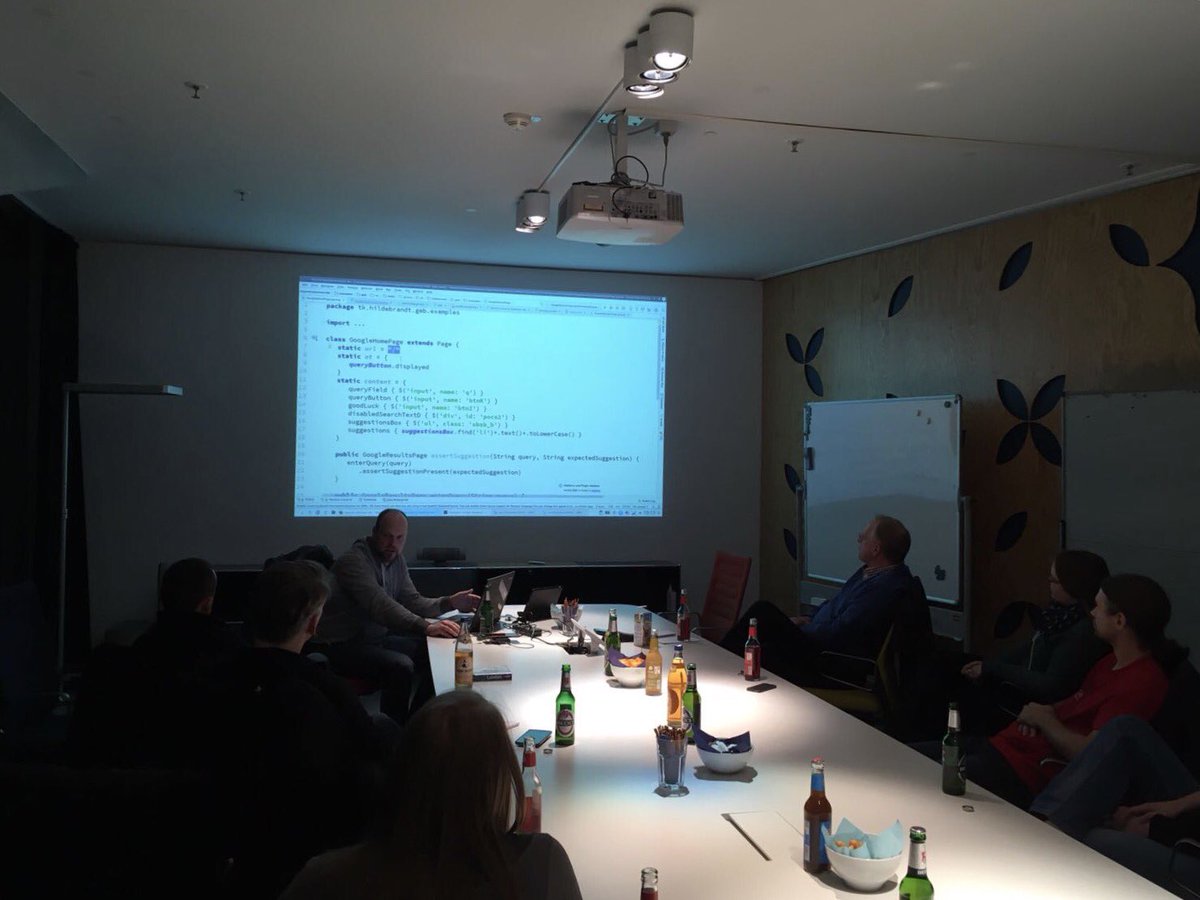hmmh_de's tweet image. Stefan Hildebrandt über "Beyond Selenium IDE: Wartbare Alternativen zu Record and Playback" @hildebrandttk @jugbremen #Java #JavaUG #Bremen