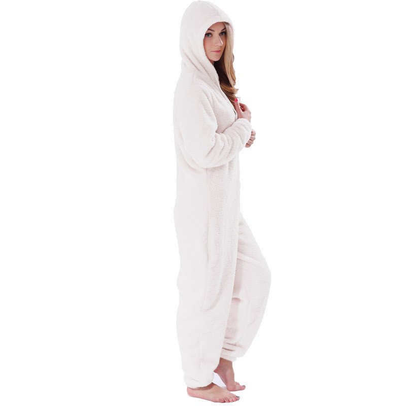 ReadADamnBook's tweet image. Fluffy Fleece Onesie Hooded Pajama Set For Women &amp;amp; Girls- $45.74 xxprezion.com/products/fluff…