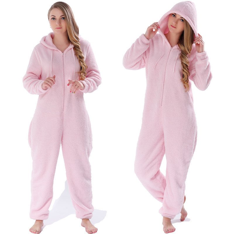 ReadADamnBook's tweet image. Fluffy Fleece Onesie Hooded Pajama Set For Women &amp;amp; Girls- $45.74 xxprezion.com/products/fluff…