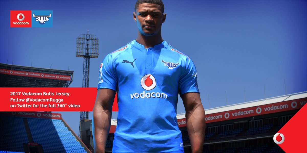 johnhbacon's tweet photo. Awesome! RT@VodacomRugga: @johnhbacon Here it is! The @BlueBullsRugby's 2017 Vodacom Super Rugby jersey. https://t.co/96Rdv8yDyE"