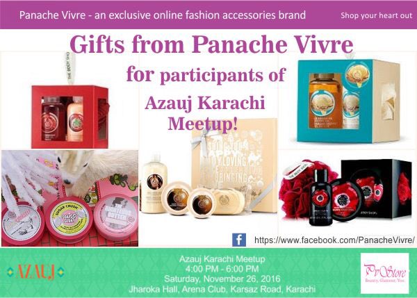 AzaujOfficial's tweet photo. Panache Vivre is setting up its stall at #Azauj #KarachiMeetup. Be there to buy hi-end beauty products and win amazing Gifts. https://t.co/LFweV9MVJU