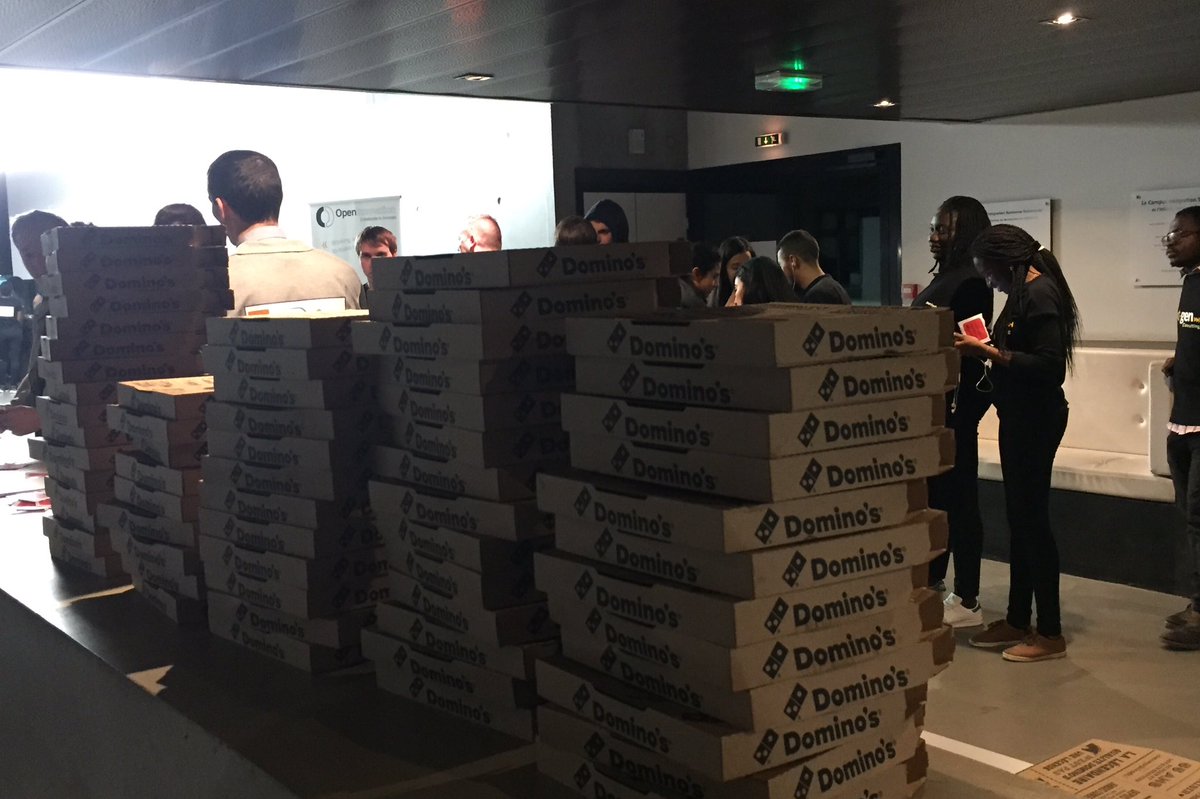 lrieu's tweet photo. Fueling up on pizzas #SAPInnoJam #ESIGELEC #SAPFr #SAPHCP https://t.co/9Zjzvwi5GT