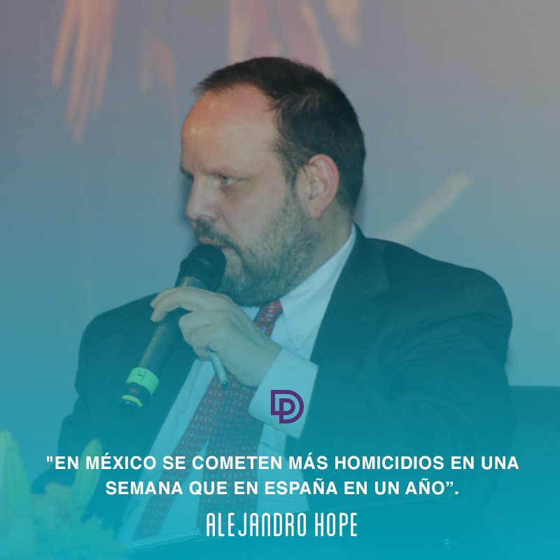 ForoVyE's tweet photo. "En México se comenten más homicidios en una semana que en España en un año". - @ahope71 #VocesyExpectativas https://t.co/fstYYmMXYa