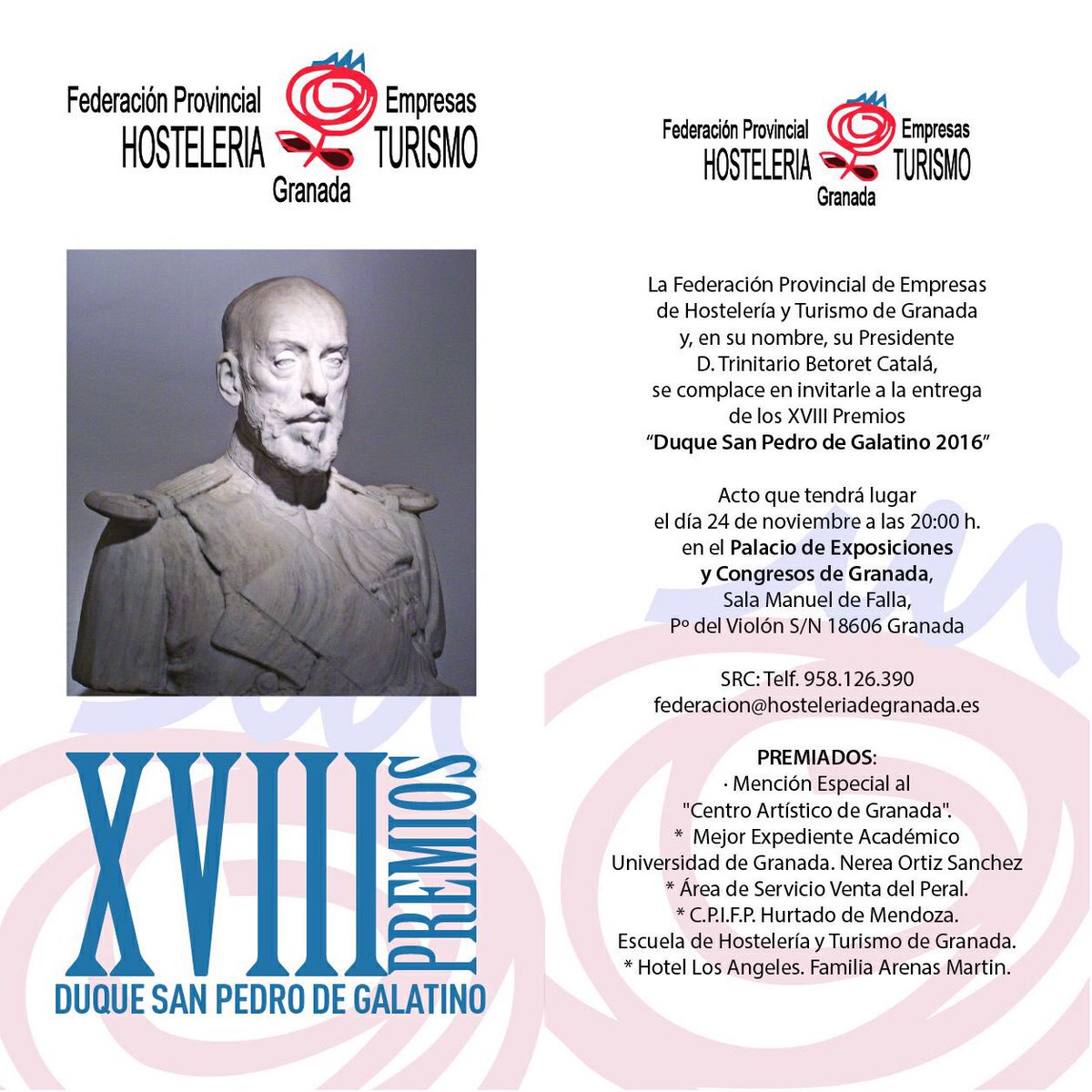 anaentreolivos's tweet photo. Esta noche en los Premios Duque San Pedro Galatino #Granada https://t.co/wZNdtFU0NI