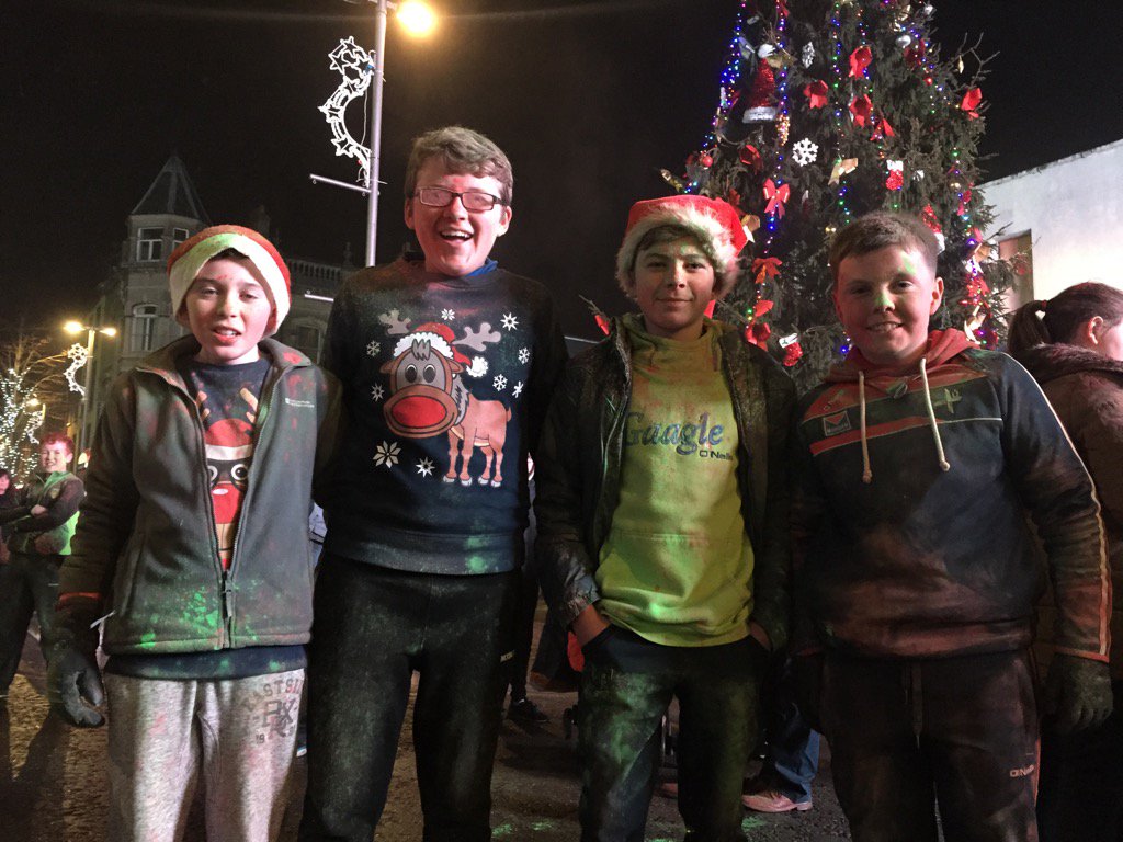 Great fun at newry Christmas colour run 😂🎁🎄