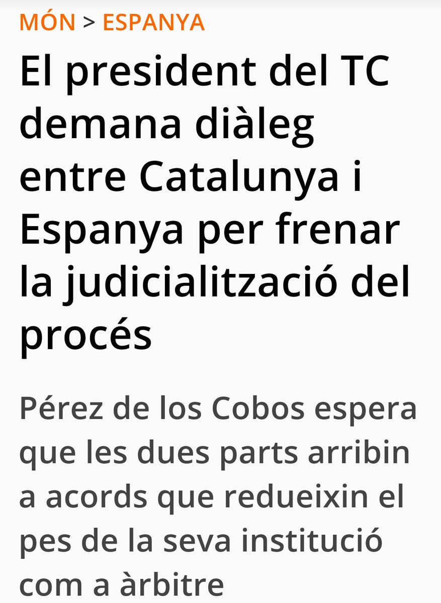 eduardcabus's tweet photo. Cinisme màxim. El Constitucional que tot ho va començar, que tot ho va radicalitzar, ara posa el fre de mà. La democràcia no la pares #PPeru https://t.co/q6qibqLWSN